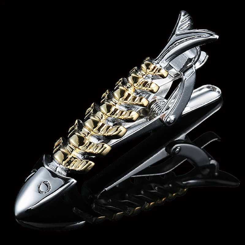 High quality French shirt tie clip Sax Design golden Copper Metal for mans accessoryX240914