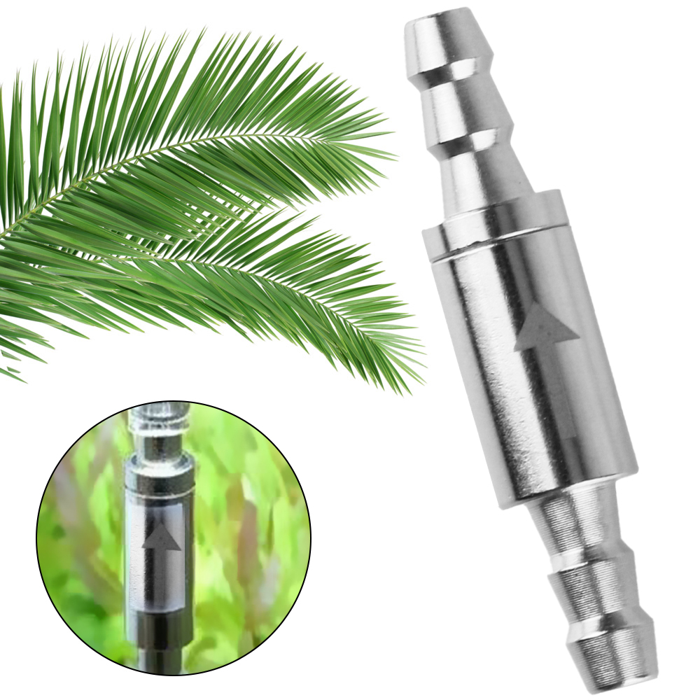 To CO2 System Diffuser 4mm Aquarium Water Valve Non Return Water Stainless Steel Check Valve Dioxide Cylinder For CO2 equipment