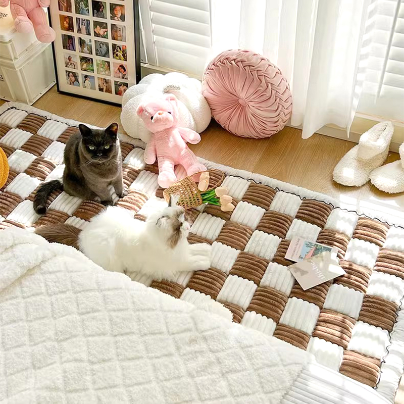 Warm Pet Cat Scratchable Blanket Non-Slip Dog Bed Cover Car Incontinence Mattress Protectors Washable Cushion Sofa Cover Perros
