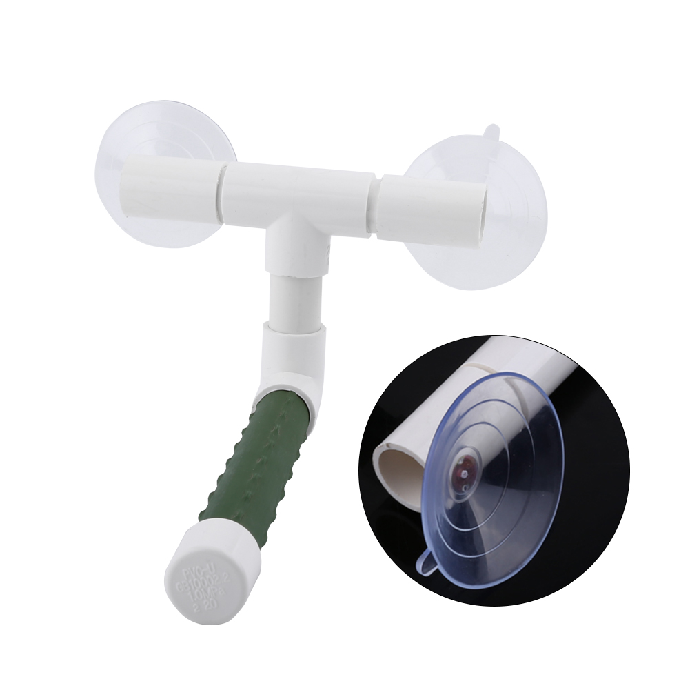 Bird Perches Parrot Budgie Foldable Suction Cup Window Shower Bath Wall Paw Grinding Stand Toy