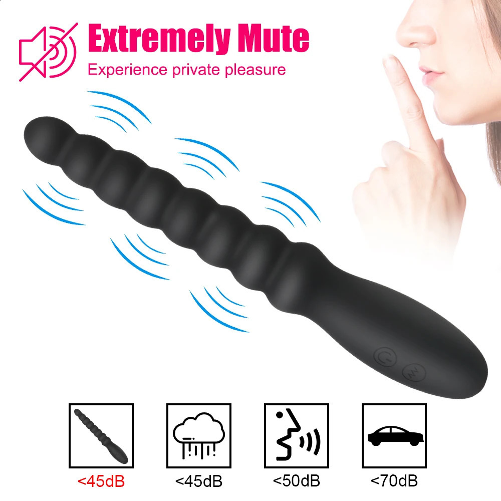 20cm Stick Vibrators For Women Nipple Clit Stimulator Vaginal Plug Anal Beads Dildo Female Masturbator Sex Toys Men Erotic Goods 240914