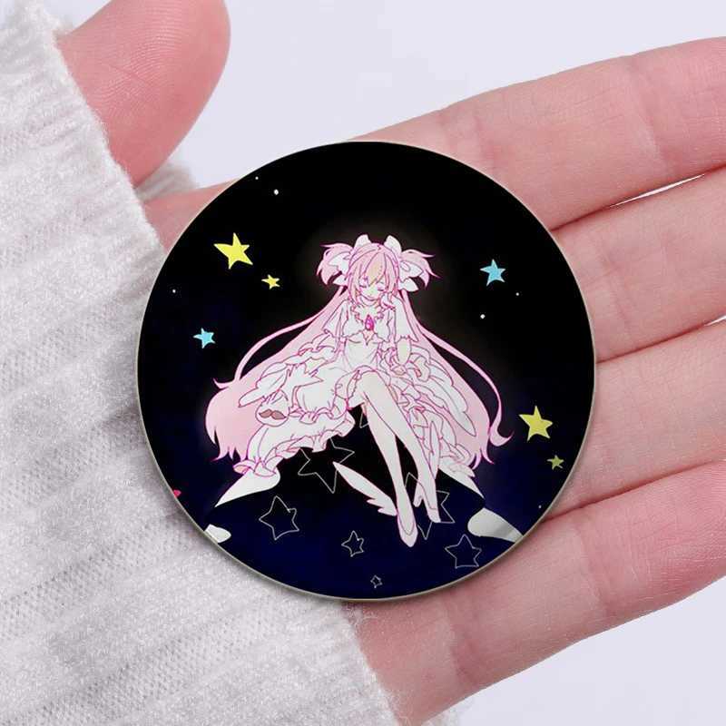 58mm Cute Anime Puella Magi Madoka Magica Figure Icon Badge Handmade Tinplate Brooch for Backpack Clothes Chest Ornament GiftsX240914
