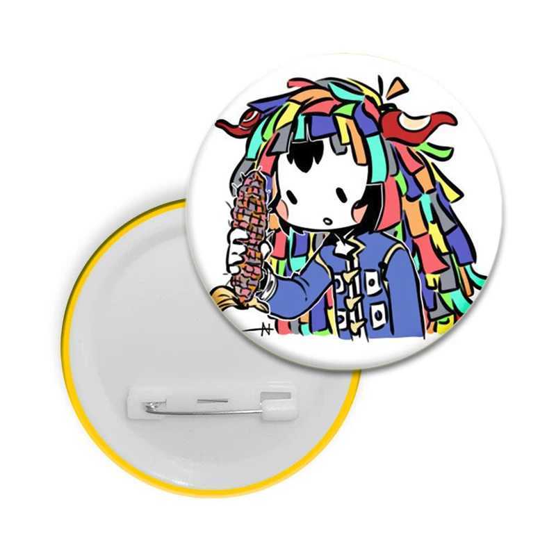 58/44/32MM Kikuo Anime Character Button Pin Handmade Brooch for Clothes Cartoon Badge Backpack Decoration Jewelry AccessoriesX240914