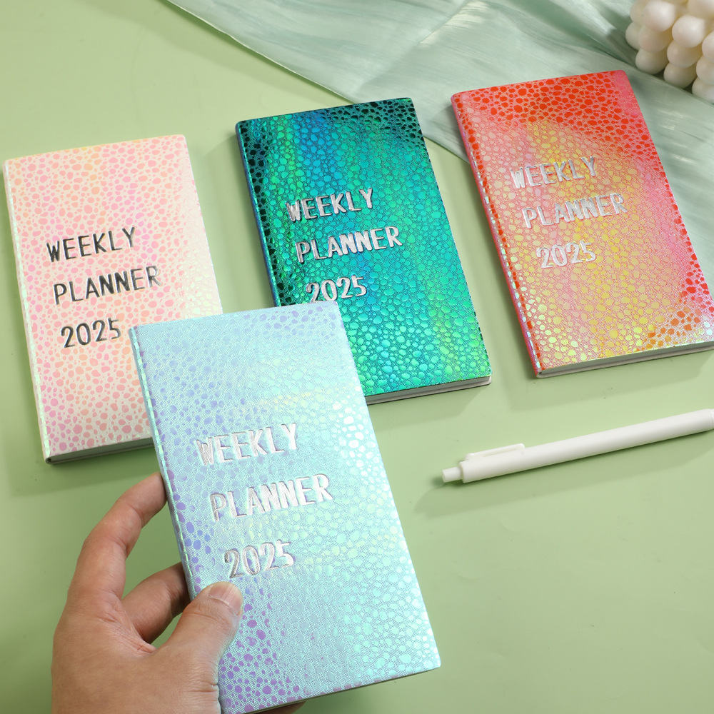 2025 Creative Trends Mini Weekly Planner - Cute Faux Leather Softcover, Perfect for Daily Memos and Gift Giving
