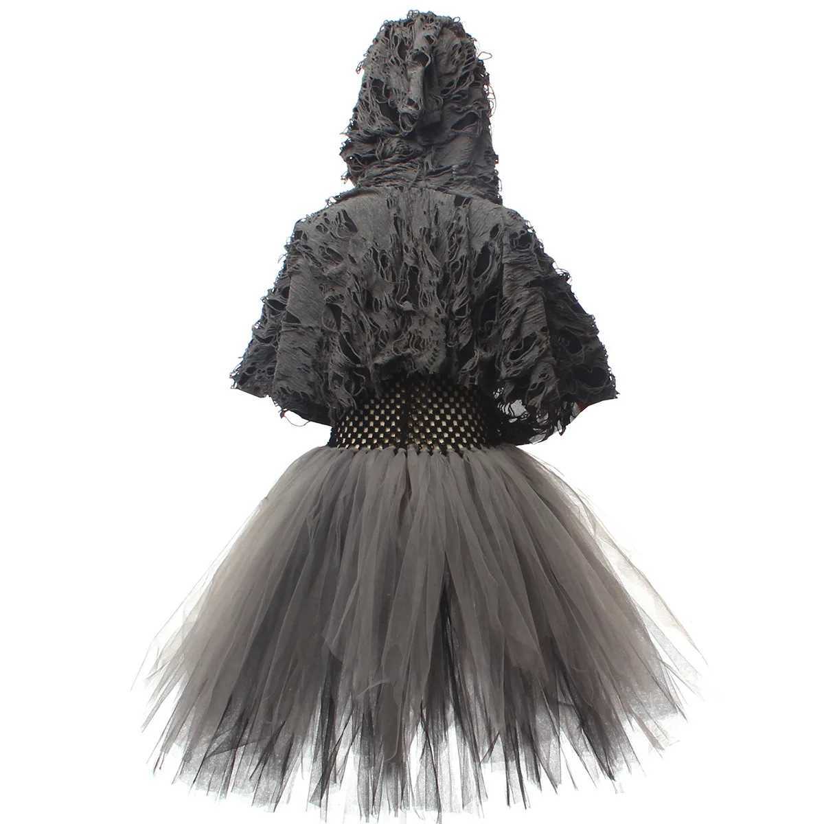 Halloween Party Role Playing Childrens Death Black Cloak Halloween Skull Ball Costume Prop Set Death Role Playing Costume W240914