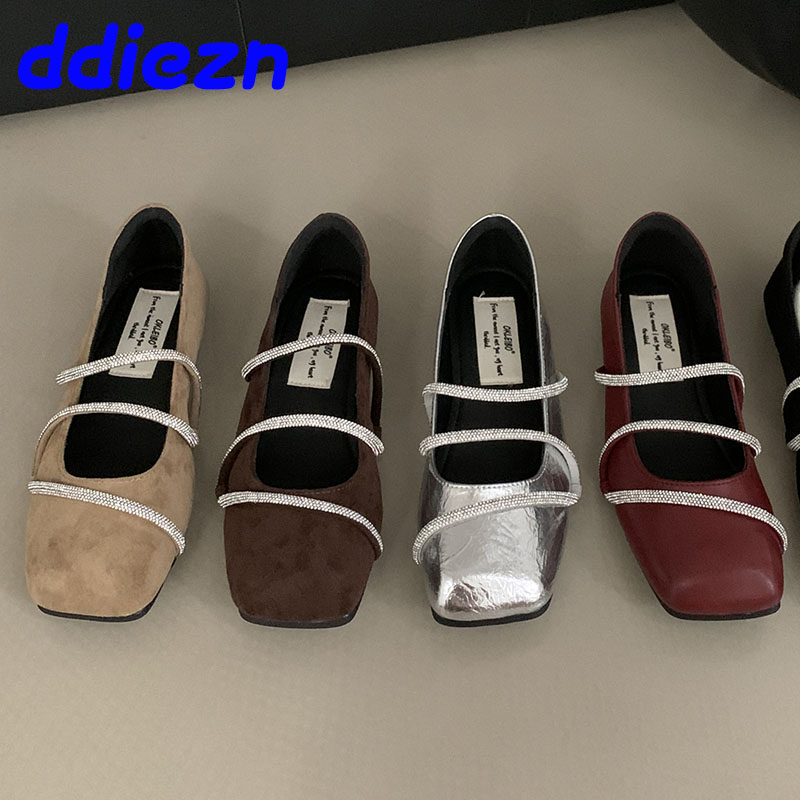Fashion Soft Shallow Ladies Mary Janes Casual Female Rhies Footwear Designer Bg Women Flat With Shoes 75ec