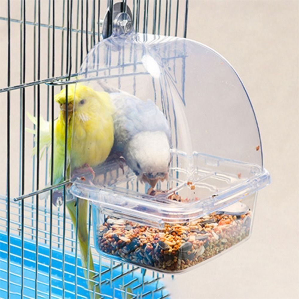 Hanging Bowl Bird Cage Feeder Automatic Water Dispenser Plastic Birds Food Container Feeding Watering Supplies Pet Cage Supply