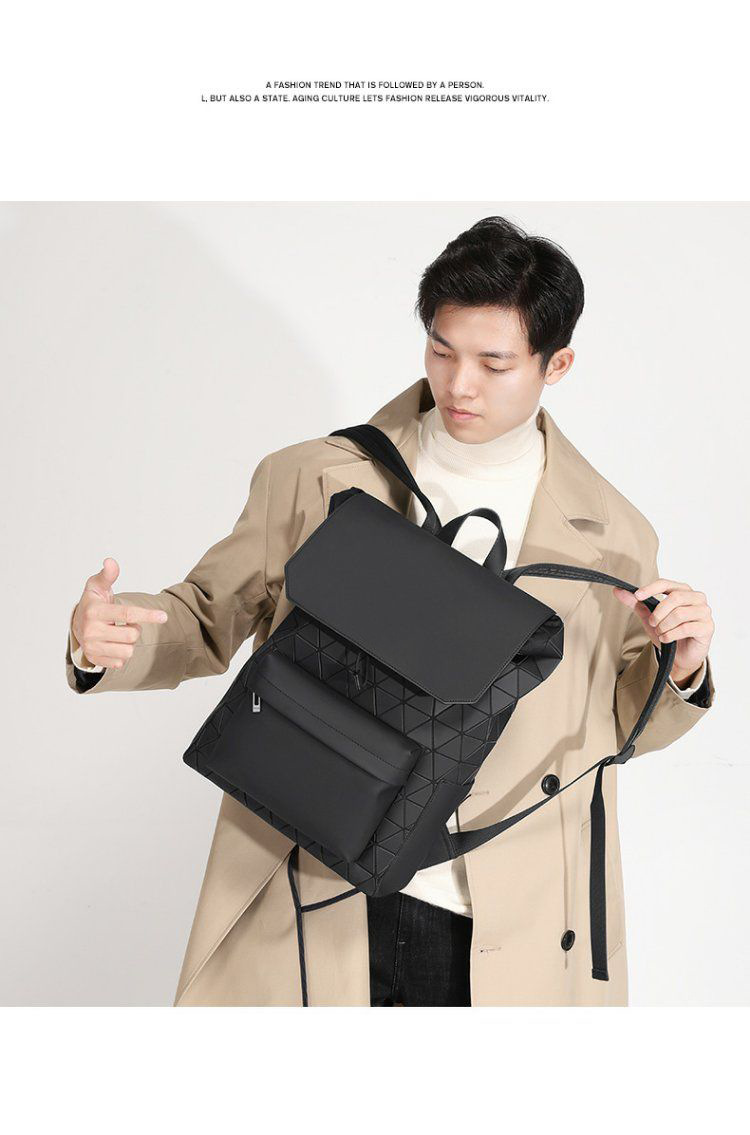 Fashion Colorful Backpack Adjustable Straps Soild Leather Schoolbag Large Capacity Men's Rucksack For Men Outdoor Travel Knapsack Christmas Gifts