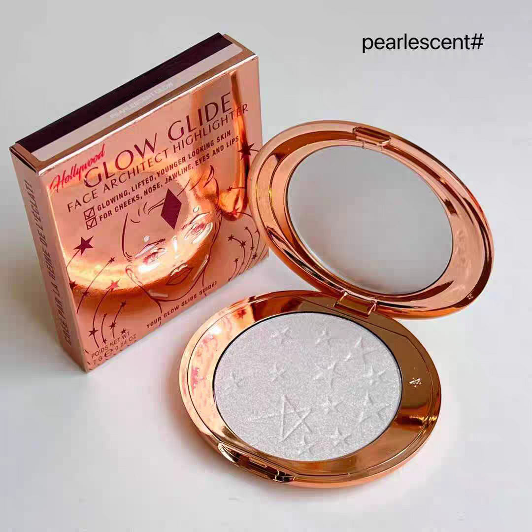 Face Highlighters HOLLYWOOD moonlit glow PEARLESCENT GLOW Champagne Glow Complexion perfecting Micro powder Airbrush Flawless Finish 7g Makeup Palette
