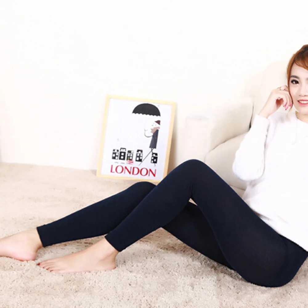 Winter Leggings For Women Warm Leggins Solid Color Velvet Leggins High Waist Leggings Winter Warm Stretchy Thick Linen LeggingsX240914