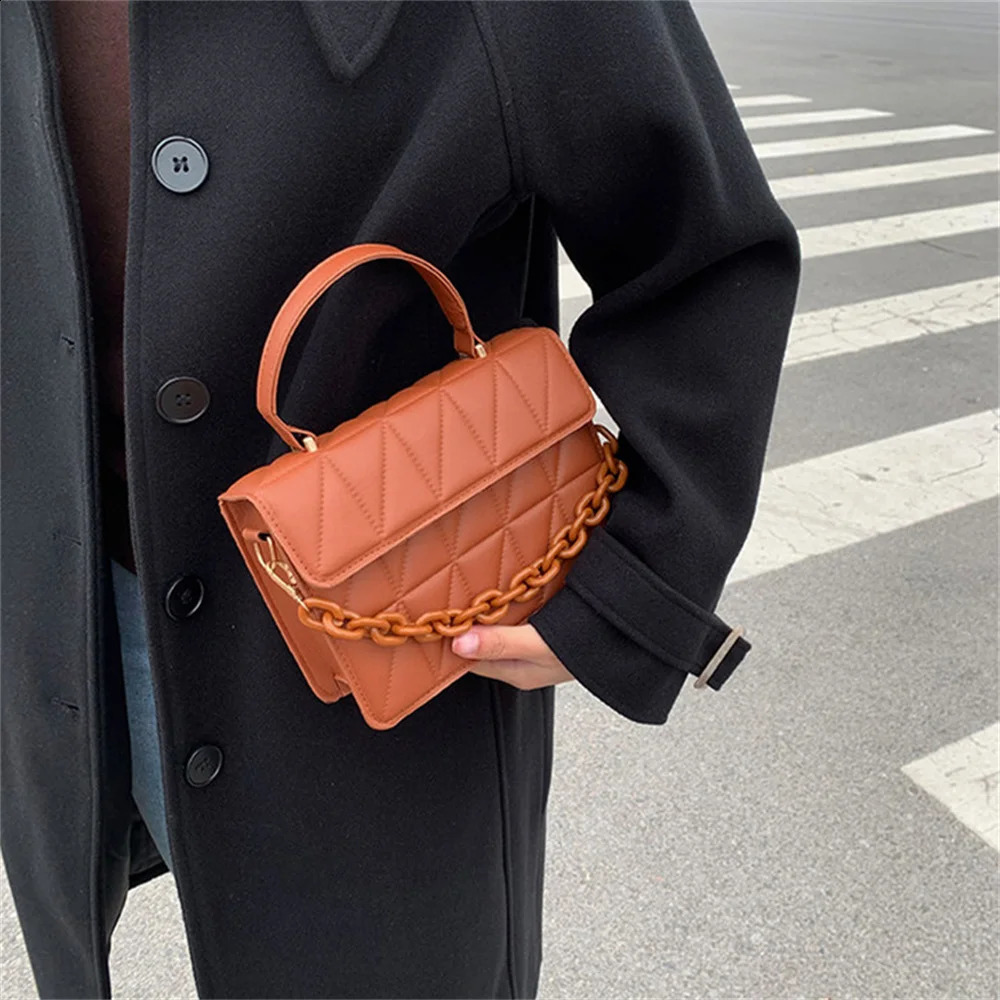 Womens Fashion Shoulder Bag PU Leather Square Handbag Small Cross Body Bag 250214