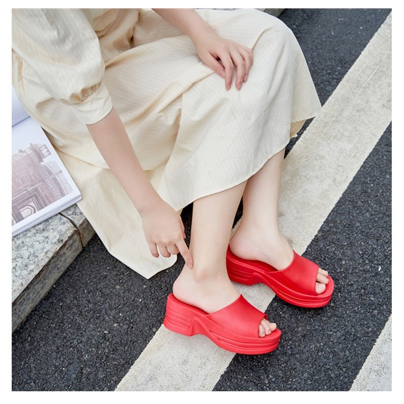 Platform Sandals Summer Outdoor Beach Walking Fashion Female Wedge Casual Mules Shoes Designer Slippers