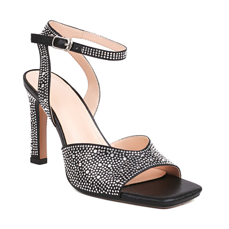 Walk Brand Show Sier Rhie Wedding Sandals Fish Mouth Evening Dress Elegant New High Heels 2023 New Pendant Women's Shoes 43 5be8
