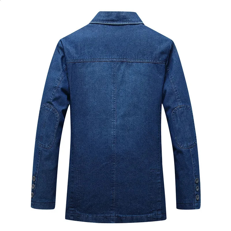 Mens denim suit casual loose oversized jacket 240913