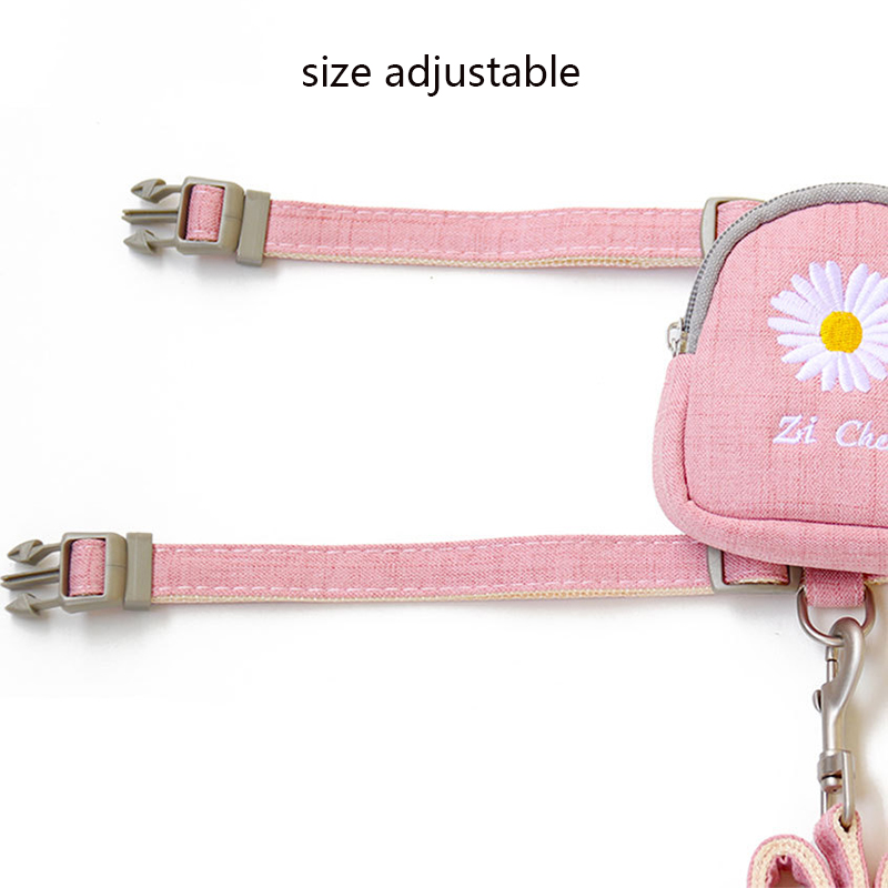Cat Leash and Harness Adjustable Small and Medium Pet Leash Embroidered Backpack Dog Harness Dog Supplies for Cats and Puppies