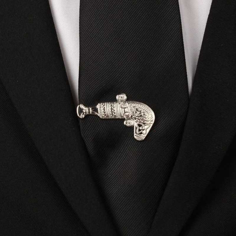 Creative Pistol Shaped Tie-clip Mens Party Performance Formal Accessories Boyfriend Gift Suit Tie Holder Business Fashion ClipX240914