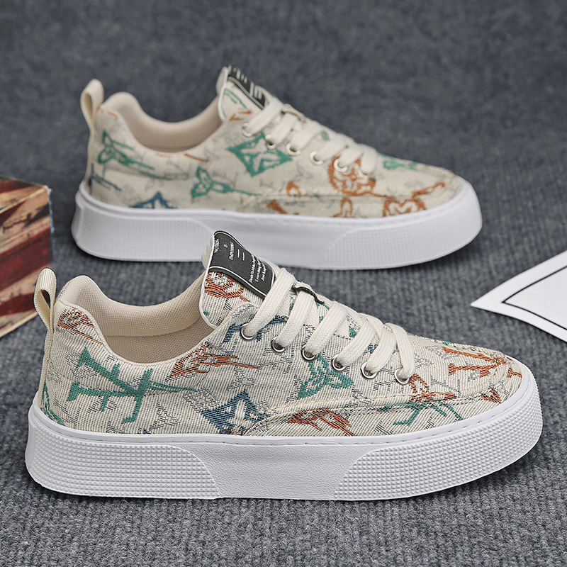 2024 New XuYe Canvas Korean Edition New Trendy Versatile Lightweight Soft Sole Anti slip Low Top Board Shoes for Men