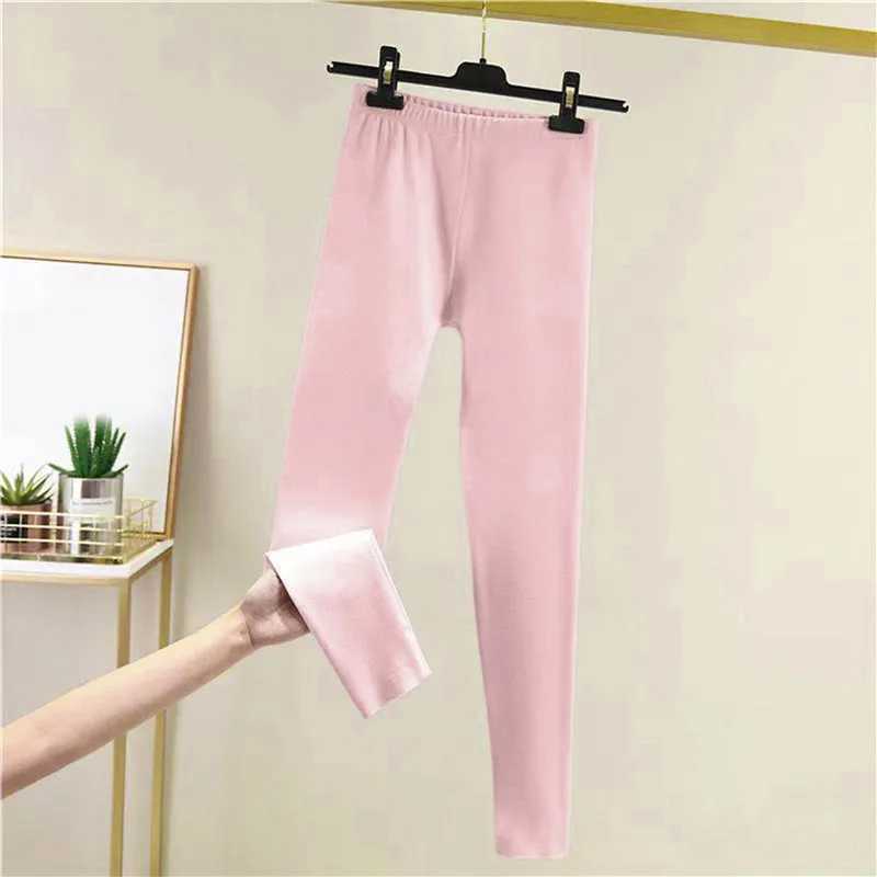 Winter Fitness Leggings Winter Underwaer Pants Leggins Thermo Warm Trousers Thermal Double Sided Brushed Womens PantX2409