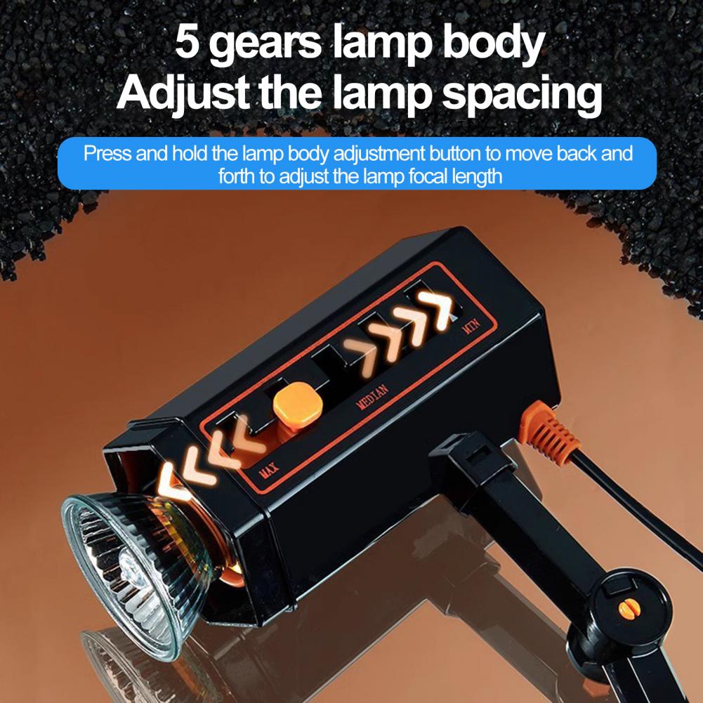 5-position Light Body Uva Uvb Turtle Lamp Adjustable 360-degree Rotatable Heat Uv Lamp Dimmable Basking Light for Turtles