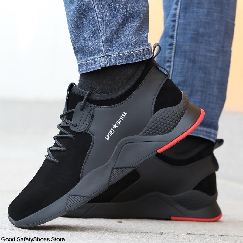 Sneakers Women Warm Winter Men Indestructible Steel Toe Shoes Anti-Smash Safety Work Boots Male a427