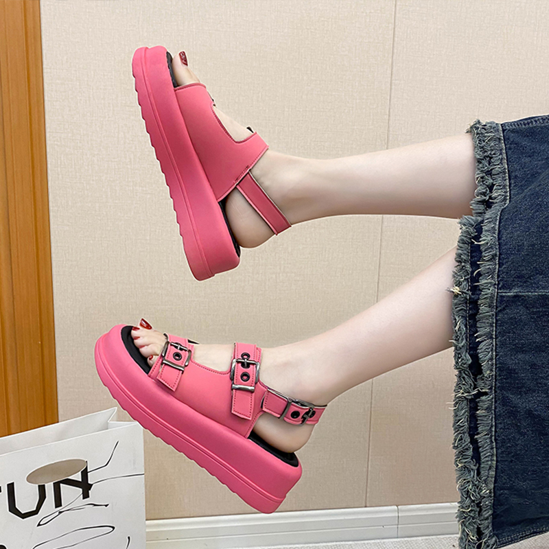 Summer 2023 Sale Of Women's Shoes Med All-Match Female Sandal Clogs Wedge New Medium Girls Fashion Gladiator Platform Sports Bea 66f5 ium