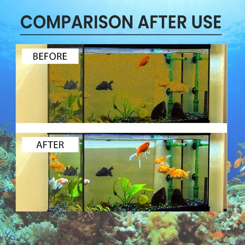 Fish Tank Chlorine Removal Tablets, Aquarium, Fish Tank Cleaning, Decontamination, Clear Water, Effervescent Tablets