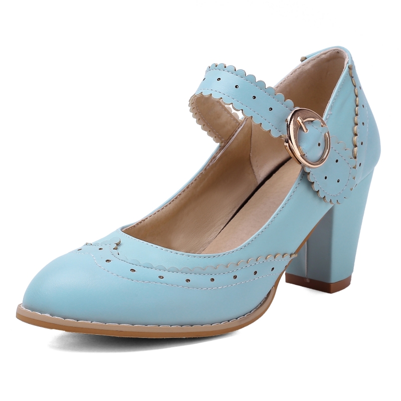 2025 new High Elegant Heels Pumps Women Mary Janes Large Size 45 Black Red White Women's Heeled Dance Party Wedding Shoes Classic a2e1 's