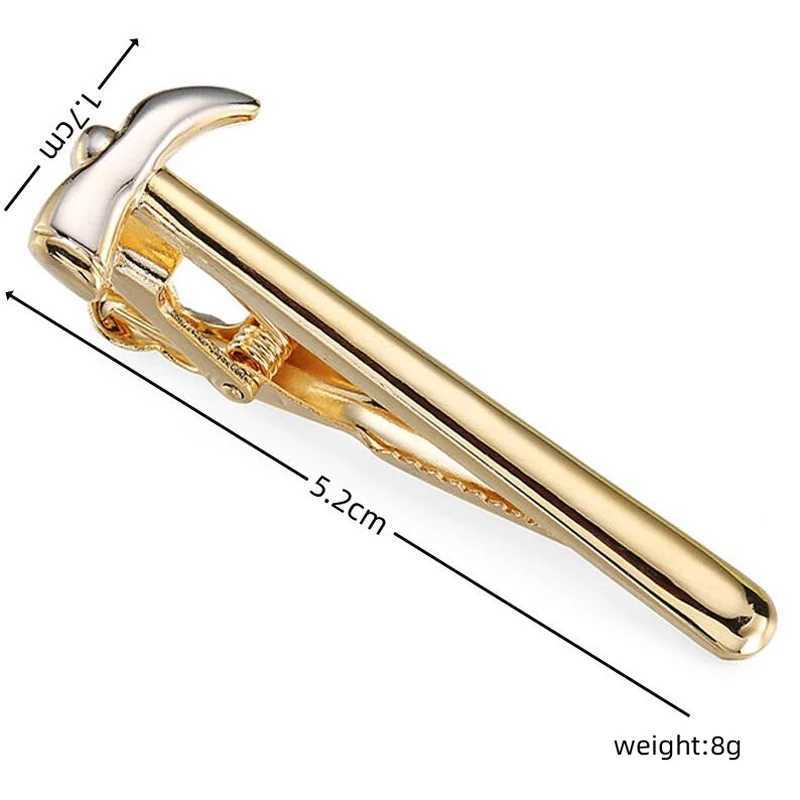 High quality mens and womens tie clip hammer design metal tie accessories business jewelry giftsX240914