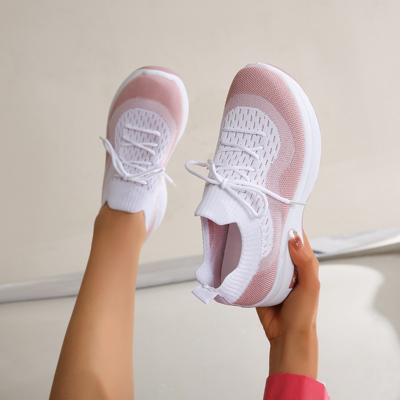 Woman Sports Height Increasing Platform Shoes Sneakers Women Shoes Breathable Mesh Sports for Ladies Chunky Shoes