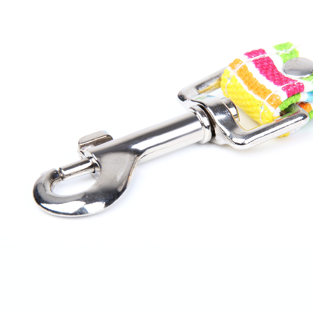 Colorful Pet Leash Canvas Strong & Durable Colorful Small and Medium Dog Pet Leash for Dog Walking and Outdoor Training Running