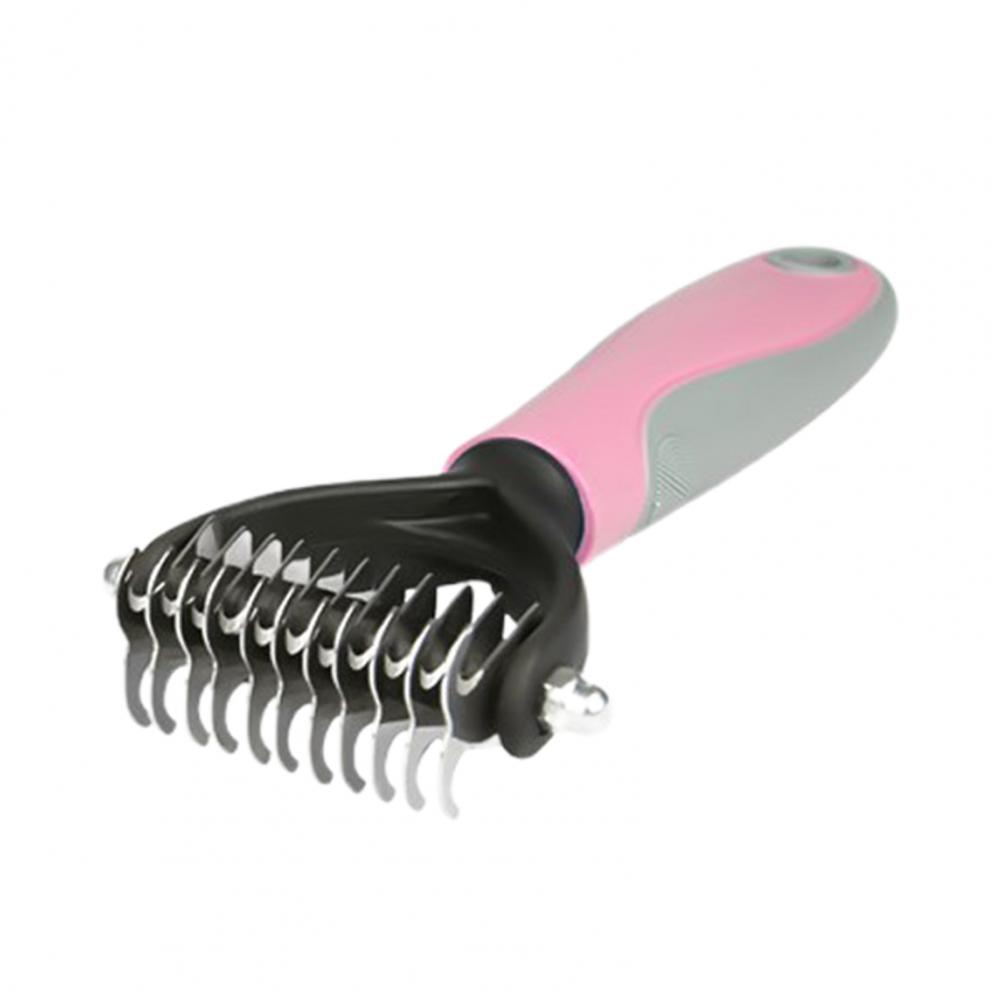 Hair Cleaning Brush Practical Cat Dog Hair Removal Comb Pet Groomer Stainless Steel Pet Hair Removal Comb