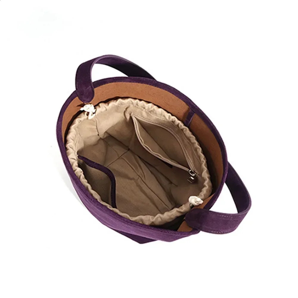 Motingsome Autumn Fashion Suede Leather Womens Mini Soft Shoulder Bag Daily Wallet 240910 a593