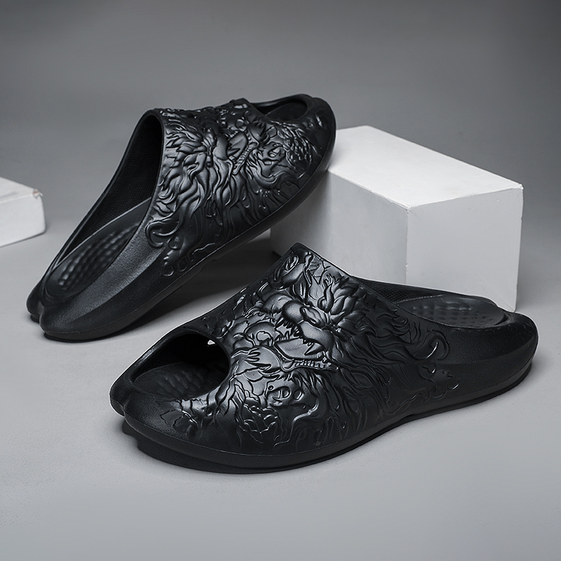 Fashion Design Men's Slippers Indoor Outdoor Sandals Beach Comfortable Soft Slides Casual Shoes New Men Flip-flops Home Slippers