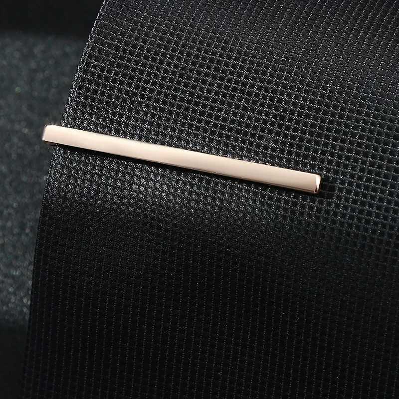 30MM*5.2CM Simple Fashion Tie Clips New Mens Wedding Accessories Daily Business Banquet OL Style Suit Clip Men Jewelry GiftX240914