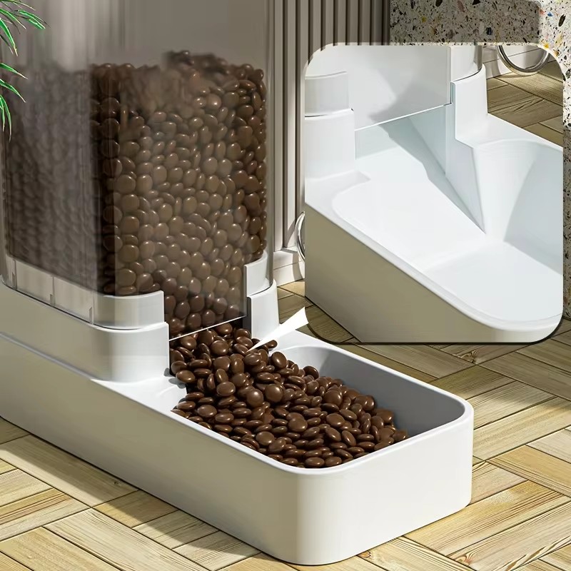 Dog Feeder Cat Water Dispenser Automatic Bowl Transparent Pet Food Storage Dispenser Container Puppy Kitten Accessories