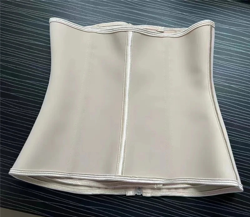 Fajas Colombian Girlds Latex Waist Trainer Double Compression Belt Abdominal Control Sheath Weight Loss Flat Abdominal Model Belt 240913
