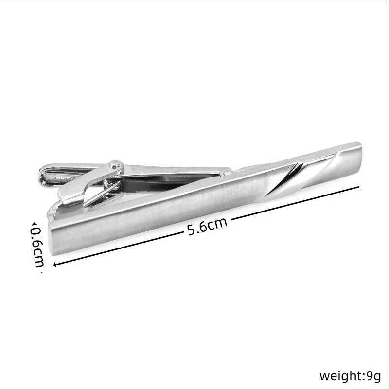 High quality mens and womens tie clip copper metal Classic black enamel clip business suit shirt accessories jewelry giftsX240914