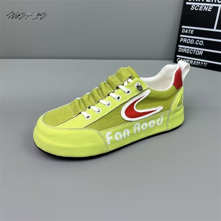 Sneaker Men Casual Cover Bottom Designer Board Fashion Genuine Leather Fabric Breathable Increased Internal Platform Shoes 4557 7fe8