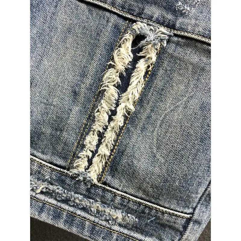 Summer Casual Denim Knee Length Jeans Shorts for Men with Ripped Holes Boyfriend Classic Streetwear Luxury Jeans Shorts for MenX240914