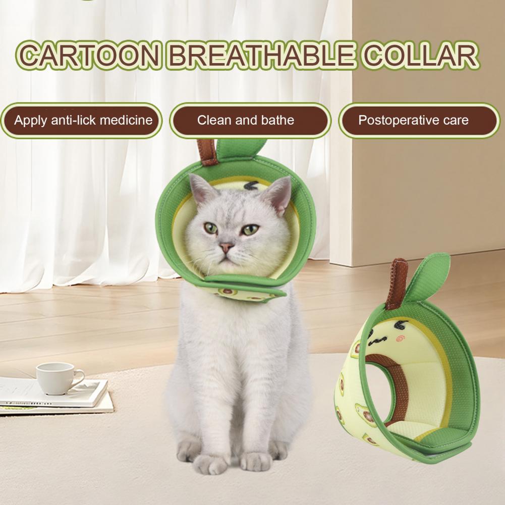 Pet Cone Collar Soft Comfortable Cat Recovery Collar Adjustable Pet Protective Collar After Surgery Collar Pet Suppli
