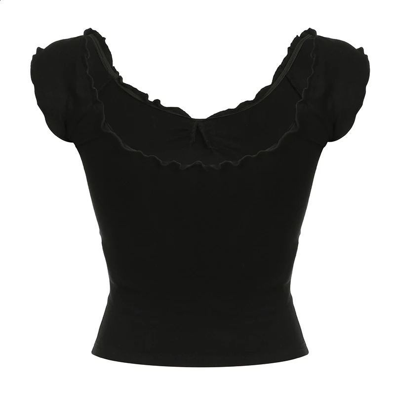 IAMTY fashionable and elegant deep V-neck vest womens French slim fit vest retro streetwear casual basic vest 240914
