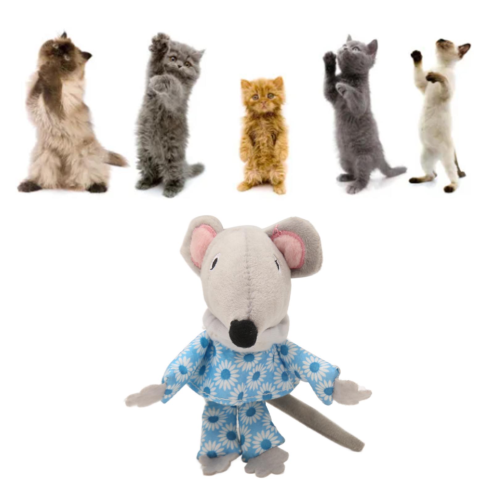 Catnip Mouse Cat Toy, Pet Interactive Chewing Toy, Bite Resistant, Boredom Reduction