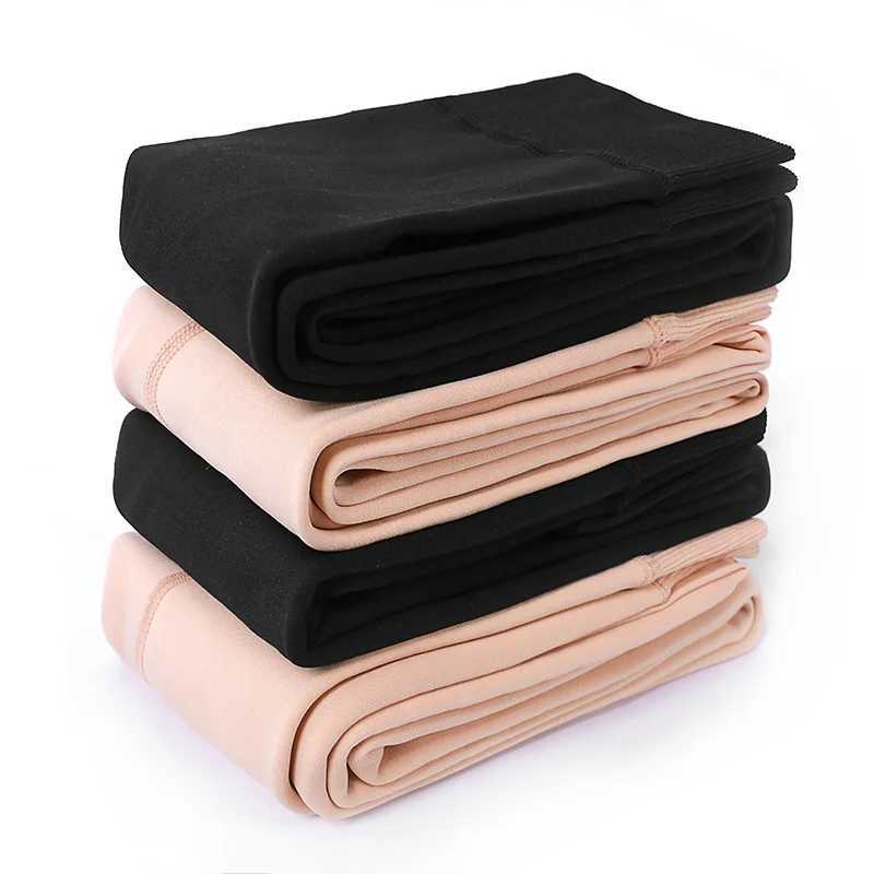 Fleece Leggings Women Wear Flesh-colored Light-leg Long Trousers Inside and Outside Thick Warm Nude SocksX240914