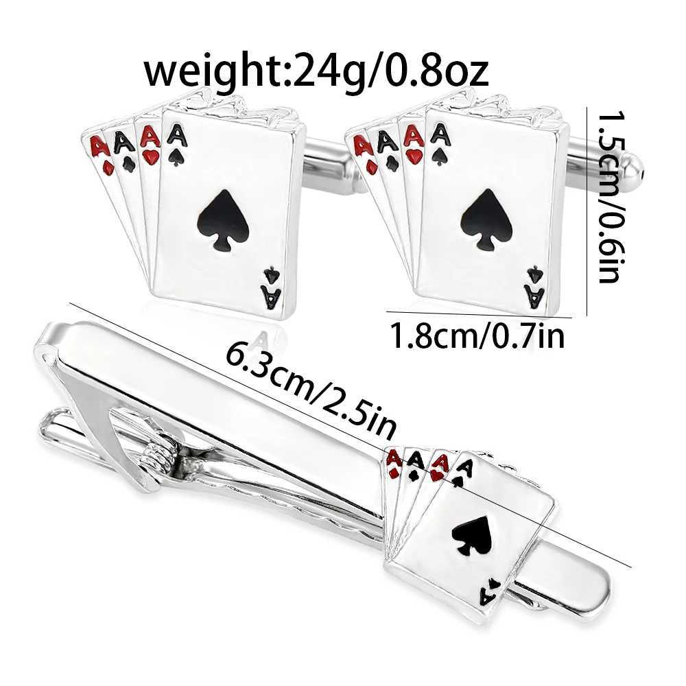 Personality AAAA Cufflinks Tie Clip Set For Men Shirt Suit Tuxedo Blouse Jewelry AccESSoriesX240914