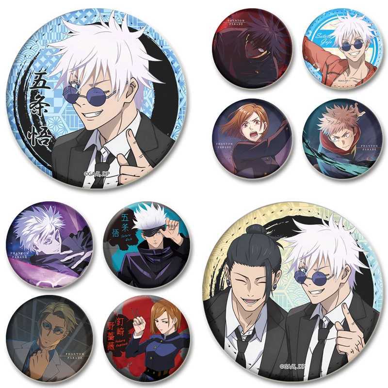 Satoru GojoItadori Yuji.Kugisaki NobaraFushiguro Megumi Badge Anime Cartoon Brooches Cute Enamel Pins for Backpack Clothes HatX240914