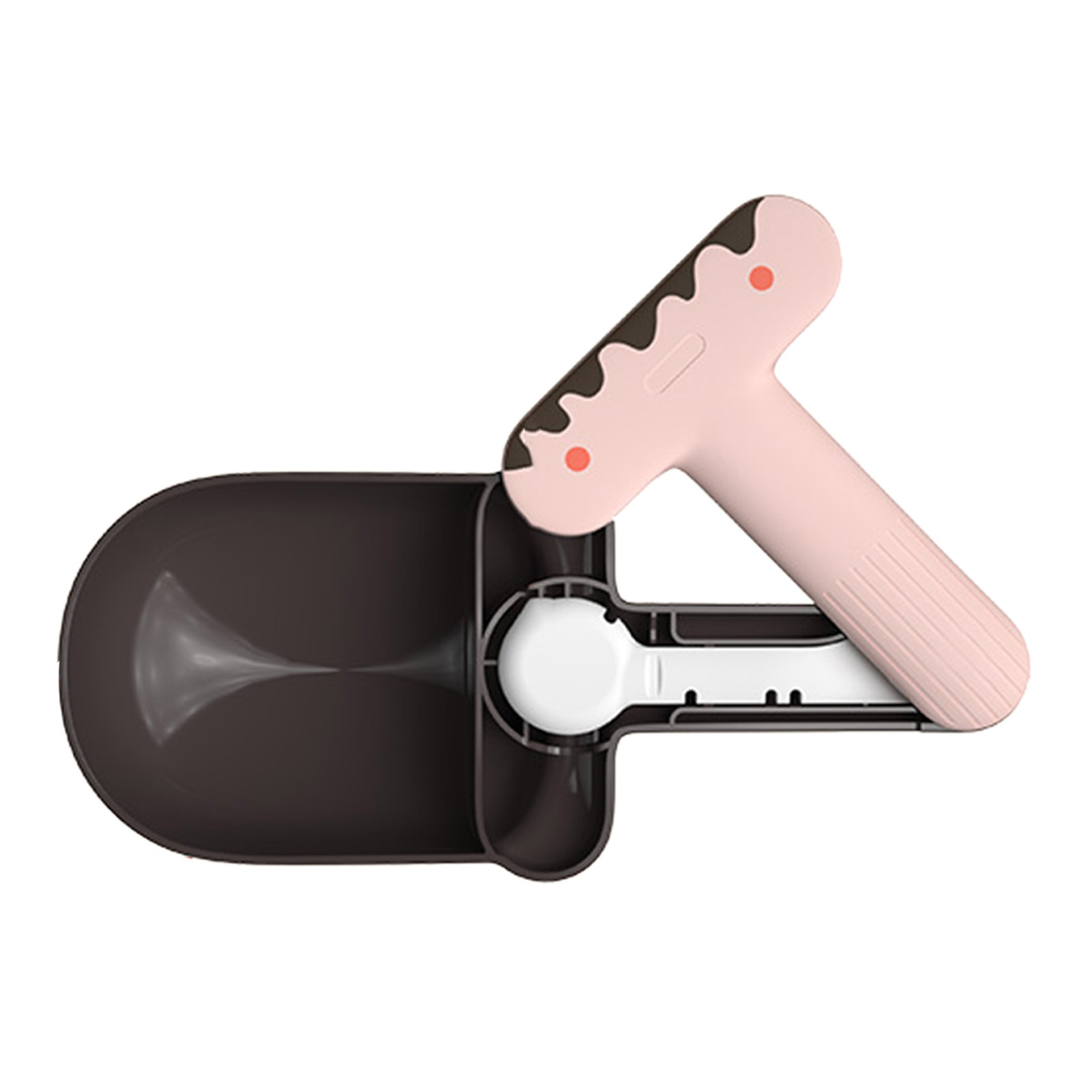 Pet Food Spoon Cute Ice Cream Shape Large Capacity Food Grade Dog Food Scoop With Sealing Clip For Dogs Cats Pets