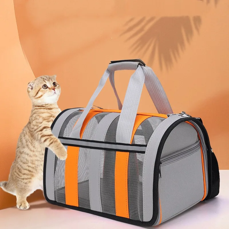 Shoulder Bag Pet Carrying Bag Supplie Pet Outing Portable Cat Dogs Travel Handbag Summer Breathable Carrier Puppy Kitten