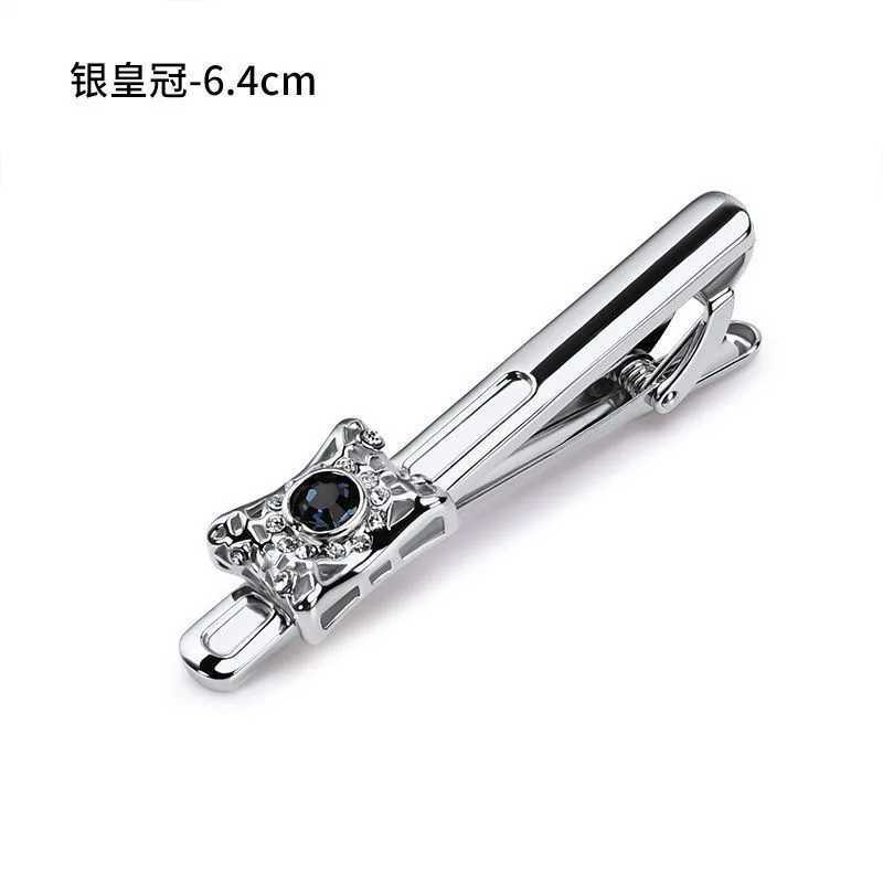 Mens luxury boutique crystal onyx tie clip high-grade business suit tie buckle pin men and women zirconia tie clipX240914