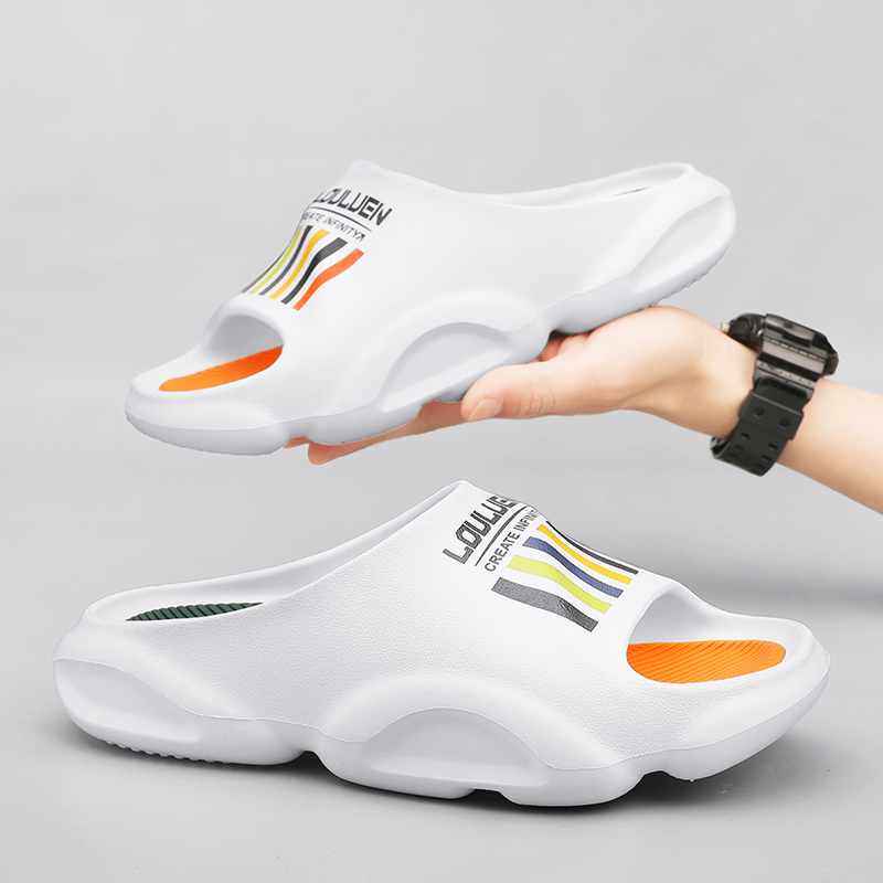 Fashion Men Slippers Indoor Outdoor Sandals Beach Soft Sole Slides Design Trend Men Casual Shoes Flip-flops Home Slippers Sandal