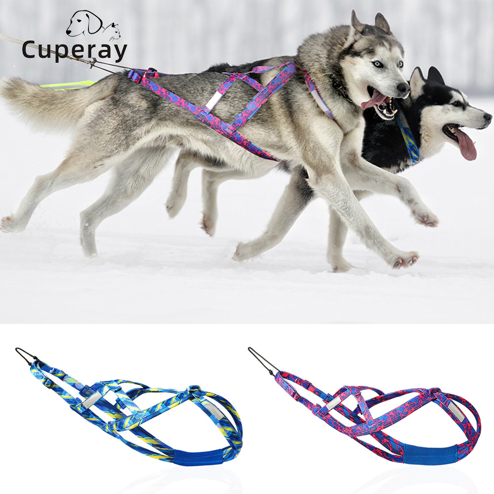 Dog Pulling Harness Dog Weight Pulling Harness,Skijoring Speed Training,Work Out Dog Sled Harness for Medium,Large Dogs Harness